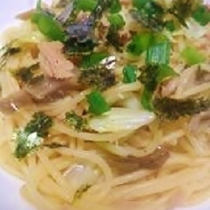 ツナとザーサイの和風パスタ